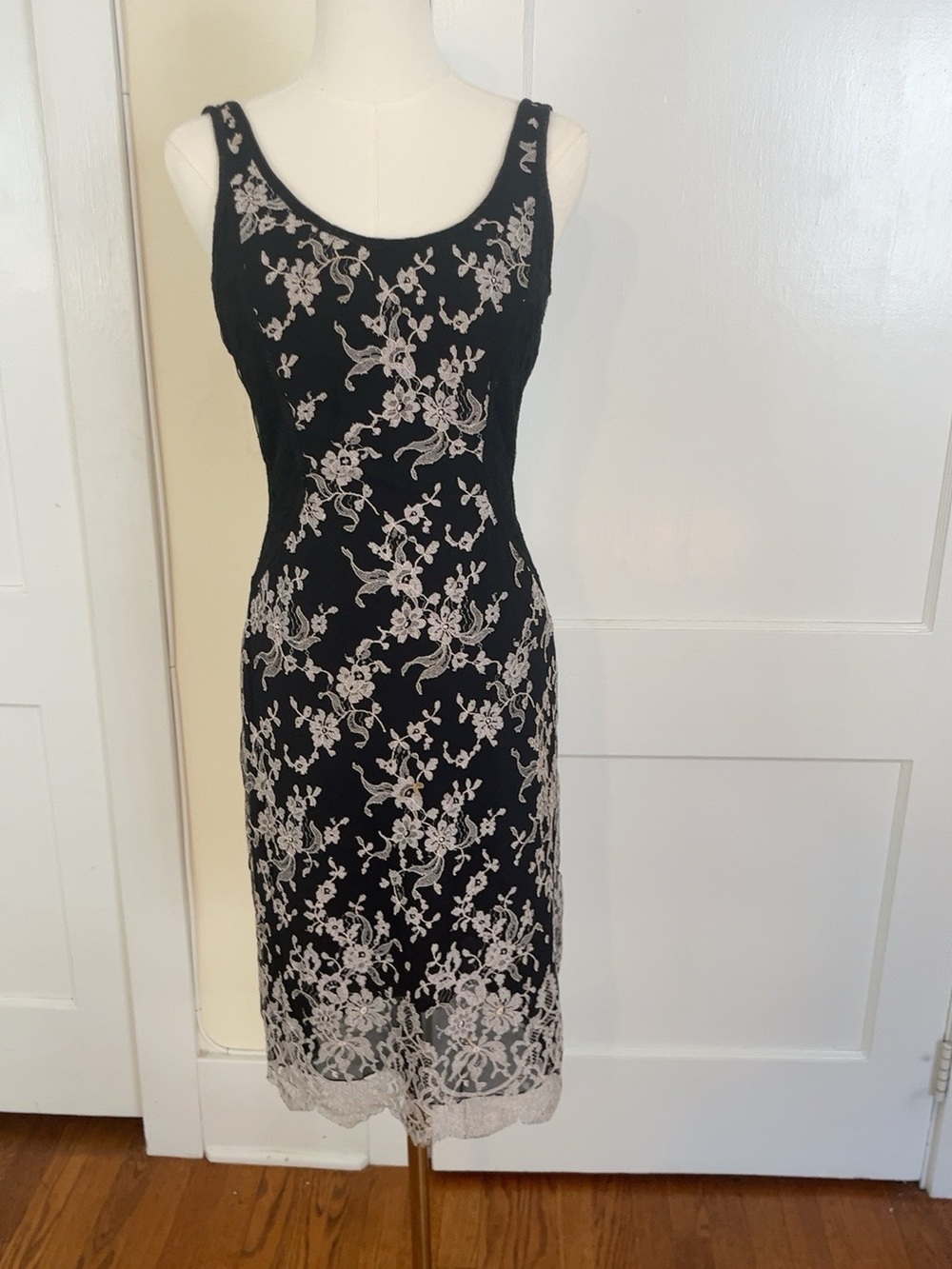 Vintage Christian Lacroix Paris Black 
Floral Lace Dress Size 38 – Anna Bayle Ar